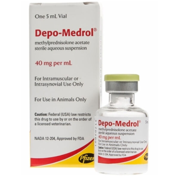 Order Depo-Medrol Injection online  Depo-Medrol Injection  for Dogs and Horses is use to alleviate pain and lameness associate with osteoarthritis and arthritic conditions in dogs and horses. Description. Order Depo-Medrol Injection online usa, Buy Depo-Medrol Injection online Illinois, what is the cost of Depo-Medrol Injection, How to use Depo-Medrol Injection, cheap Depo-Medrol Injection for sale, Depo-Medrol Injection for sale, looking for Depo-Medrol Injection near me, Buy Depo-Medrol Injection online without prescription, Order Depo-Medrol Injection  near me Indiana. Depo-Medrol Injection side effect, best Depo-Medrol Injection 2022, bodybuilding Depo-Medrol Injection, what does Depo-Medrol Injection do for horse Depo-Medrol Injection for Dogs and Horses is used to alleviate pain and lameness associated with osteoarthritis and arthritic conditions in dogs and horses.  Injection for Dogs and Horses is also beneficial in relieving allergic dermatitis and other allergy related skin conditions in dogs and cats. Each ml of Depo-Medrol Injection for Dogs and Horses contains 20 mg/ml methylprednisolone acetate. Depo-Medrol Injection for Dogs and Horses is given by intramuscular injection. For: Dogs, Cats & Horses Benefits: Depo-Medrol is a powerful anti-inflammatory medication in injectable form Used to treat diseases associated with inflammation including certain allergies, skin conditions, and types of arthritis. Order Depo-Medrol Injection online usa, Buy Depo-Medrol Injection online Illinois, what is the cost of Depo-Medrol Injection, How to use Depo-Medrol Injection, cheap Depo-Medrol Injection for sale, Depo-Medrol Injection for sale, looking for Depo-Medrol Injection near me, Buy Depo-Medrol Injection online without prescription, Order Depo-Medrol Injection  near me Indiana. Depo-Medrol Injection side effect, best Depo-Medrol Injection 2022, bodybuilding Depo-Medrol Injection, what does Depo-Medrol Injection do for horse Can also be used to suppress the immune system It is quick-acting and has a longer period of activity than prednisone or prednisolone Depo-Medrol is a synthetic corticosteroid used in the treatment of many different conditions, including autoimmune diseases such as lupus and some hemolytic anemias. It is also used to treat asthma and certain skin diseases in cats. How it works: has an effect on virtually every organ system in the body. Depo-Medrol is a corticosteroid that blocks the production of substances that trigger allergic and inflammatory actions. Depo-Medrol Injection for Dogs and Horses is used to modify the body’s immune response. Order Depo-Medrol Injection online usa, Buy Depo-Medrol Injection online Illinois, what is the cost of Depo-Medrol Injection, How to use Depo-Medrol Injection, cheap Depo-Medrol Injection for sale, Depo-Medrol Injection for sale, looking for Depo-Medrol Injection near me, Buy Depo-Medrol Injection online without prescription, Order Depo-Medrol Injection  near me Indiana. Depo-Medrol Injection side effect, best Depo-Medrol Injection 2022, bodybuilding Depo-Medrol Injection, what does Depo-Medrol Injection do for horse