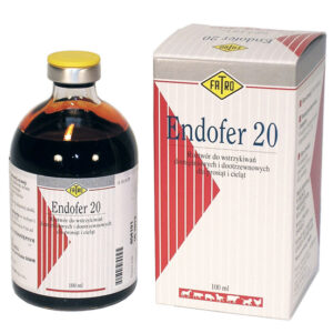 Endofer 20 is an injectable solution containing iron dextran as the active ingredient. It is primarily used to prevent and treat iron deficiency anemia