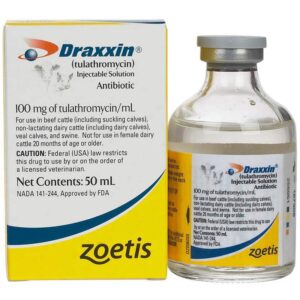 draxxin injectable solution 500ml is a broad-spectrum antibiotic used in veterinary medicine, particularly in livestock such as cattle and swine. Its active