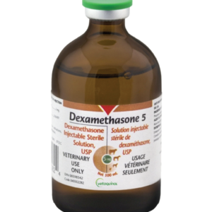 Dexamethasone 5 is indicated as an aid in the treatment of bovine ketosis and as anti-inflammatory agent in dogs, cats, cattle and horses....