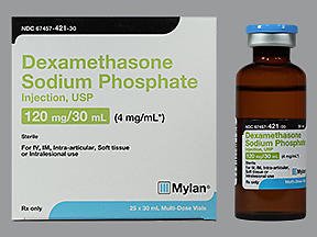 Dexamethasone Sodium Phosphate is the water-soluble, injectable form of the corticosteroid dexamethasone, used to treat a variety of conditions that involve