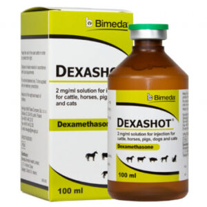 Dexashot 100 is a veterinary product that contains dexamethasone, a potent corticosteroid commonly used in the treatment of inflammation, allergies...