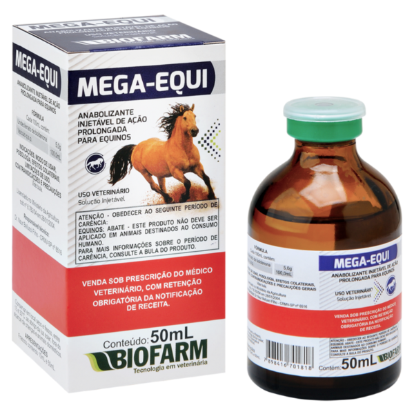 Mega Equi is a veterinary supplement designed to support the health and performance of horses, particularly those engaged in intensive physical activities..